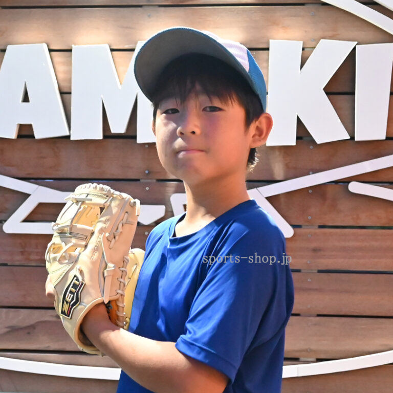 二宮大磯リトルリーグ 関野龍汰選手 ゼット プロステイタスSE 今宮モデル パステルブラウン 湯もみ 型付け 加工 ZETT 硬式 グローブ